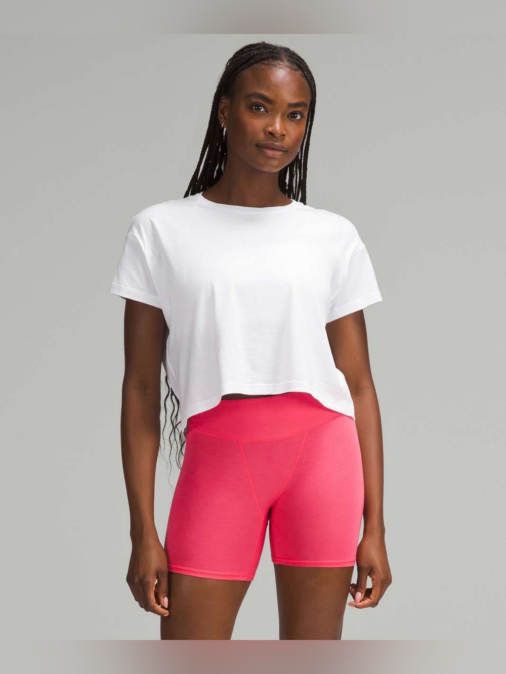 Lululemon UnderEase Shortie Super High Rise Underwear 5" size M Glaze Pink GLZP